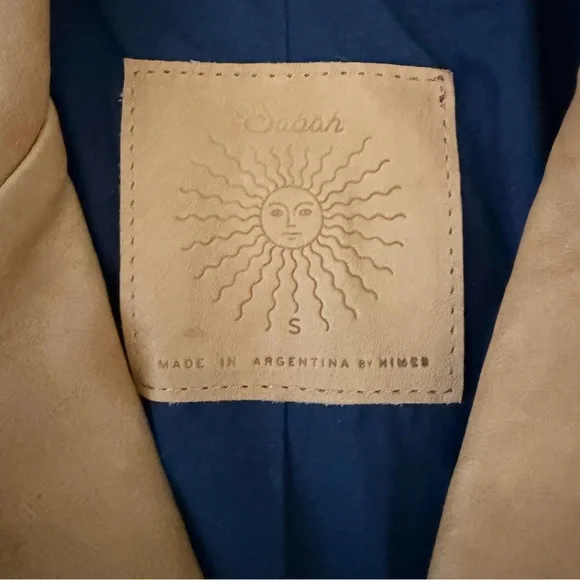 Rare Sabah Downtown Leather Jacket Unisex Small - Picture 9 of 13